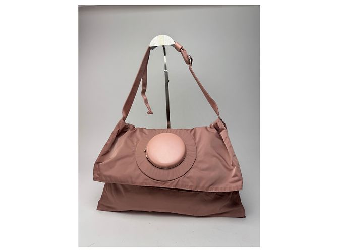 Vintage Issey Miyake Polyester 2Way Handtasche lila Pink - Ansicht 2