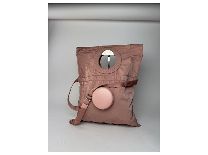 Vintage Issey Miyake Polyester 2Way Handtasche lila Pink - Ansicht 5