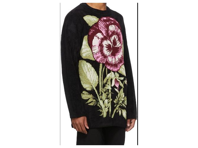 Kenzo Sweatshirt Blumenmuster Schwarz Mehrfarben - Ansicht 2
