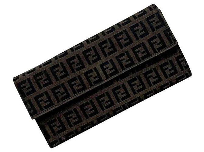 Zucchino Fendi FF braune Bifold-Geldbörse - Ansicht 2