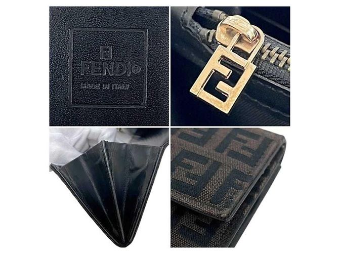 Zucchino Fendi FF braune Bifold-Geldbörse - Ansicht 5