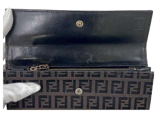 Zucchino Fendi FF braune Bifold-Geldbörse - Ansicht 7