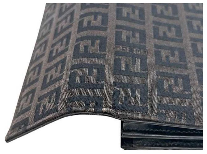 Zucchino Fendi FF braune Bifold-Geldbörse - Ansicht 8