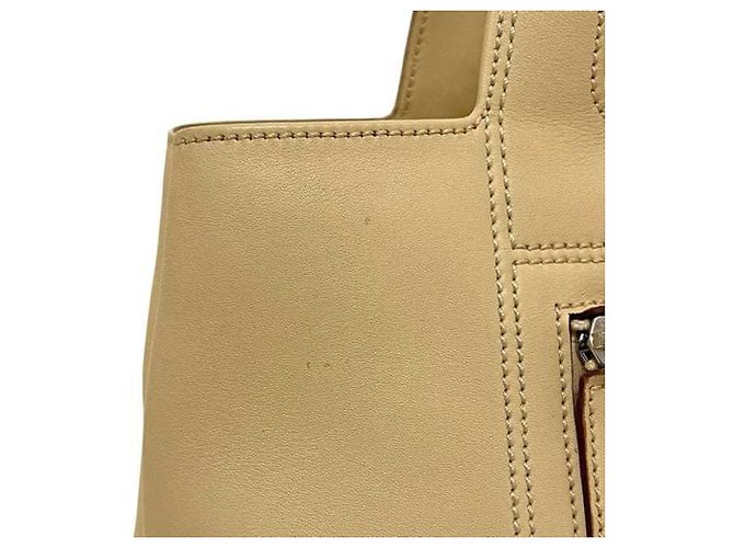 Borsa tote in pelle beige Salvatore Ferragamo - vista 11
