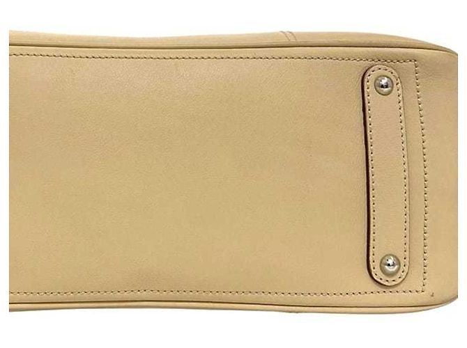 Borsa tote in pelle beige Salvatore Ferragamo - vista 8