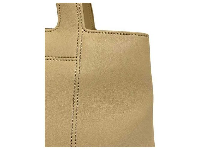 Borsa tote in pelle beige Salvatore Ferragamo - vista 9