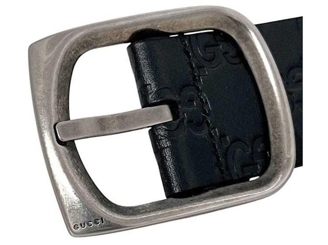 Schwarzer Leder-Gürtel von Gucci - Ansicht 10