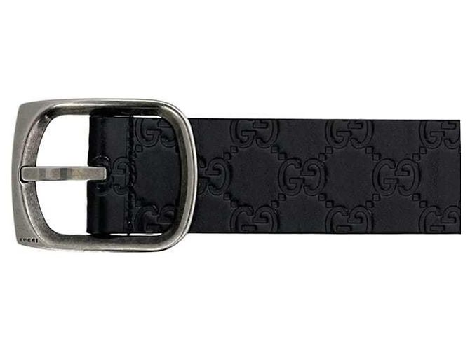 Schwarzer Leder-Gürtel von Gucci - Ansicht 6