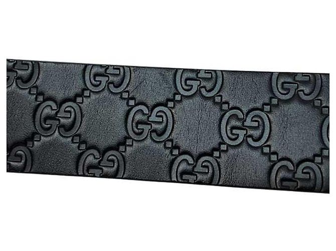 Schwarzer Leder-Gürtel von Gucci - Ansicht 8