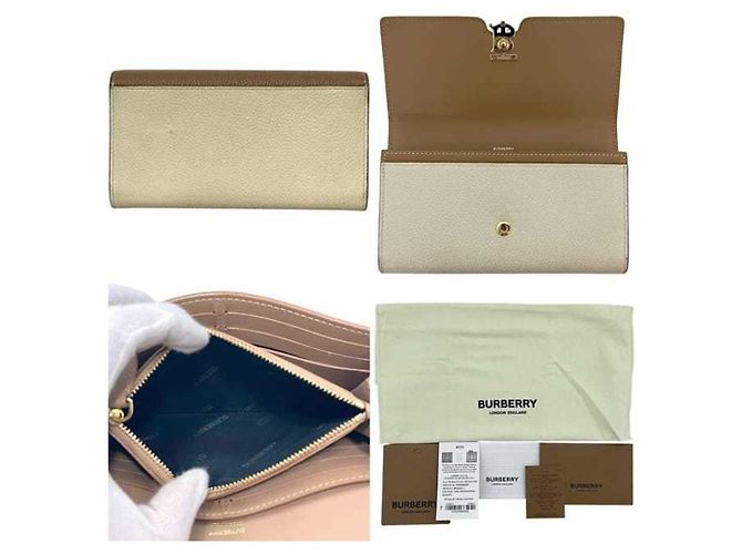 Burberry Leder Langbörse Braun Beige - Ansicht 2