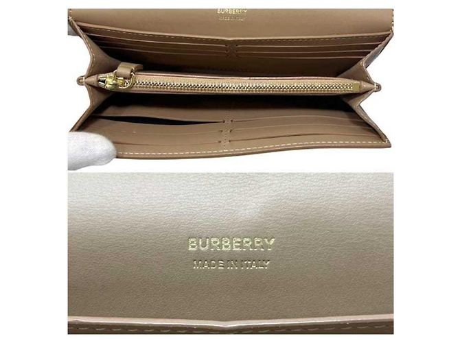 Burberry Leder Langbörse Braun Beige - Ansicht 3