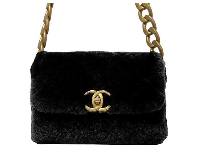 Borsa a spalla nera matelassé Chanel Nero - vista 8