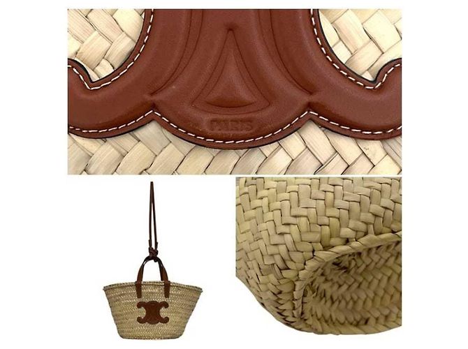 Céline Borsa Pannier Classica Celine in Beige e Marrone - vista 3