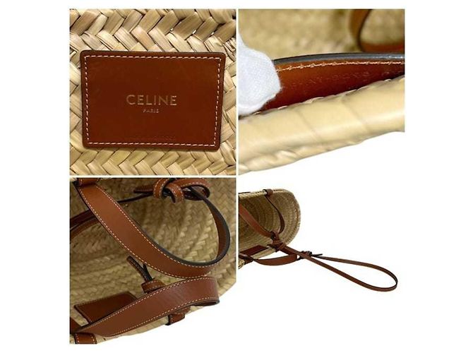 Céline Borsa Pannier Classica Celine in Beige e Marrone - vista 4