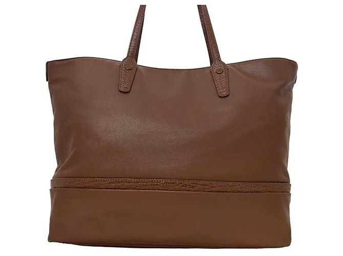 Bally braune Leder-Tote-Tasche - Ansicht 10