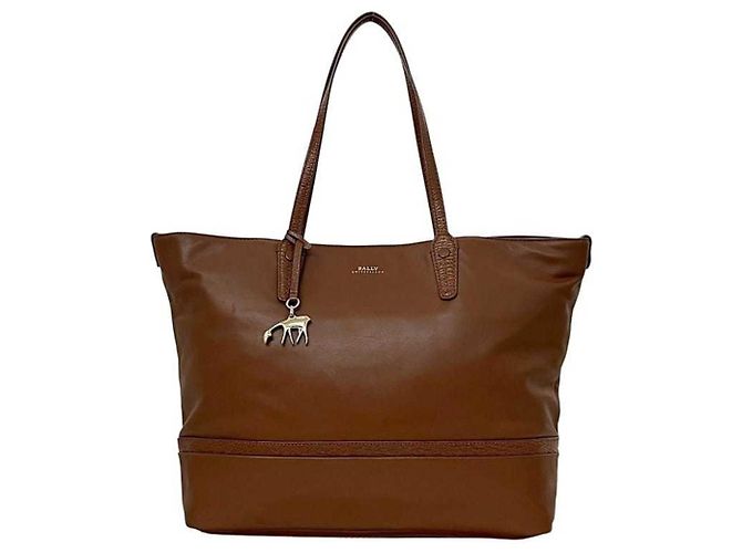 Bally braune Leder-Tote-Tasche - Ansicht 2