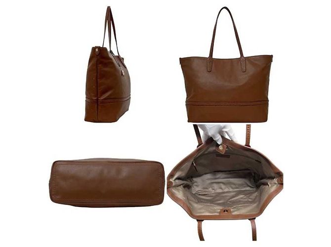 Bally braune Leder-Tote-Tasche - Ansicht 3