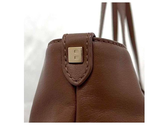 Bally braune Leder-Tote-Tasche - Ansicht 7