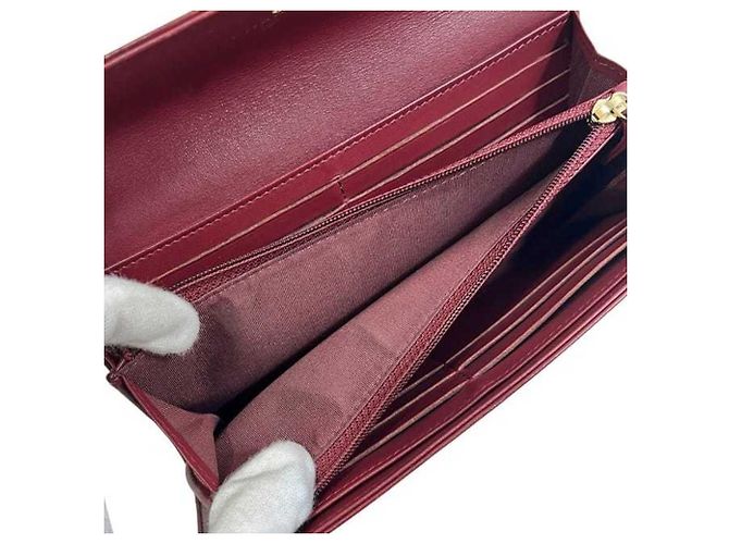 Cartera Larga Bordeaux Chanel Burdeos - vista 11