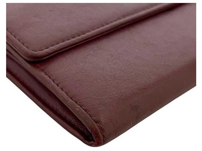 Cartera Larga Bordeaux Chanel Burdeos - vista 8