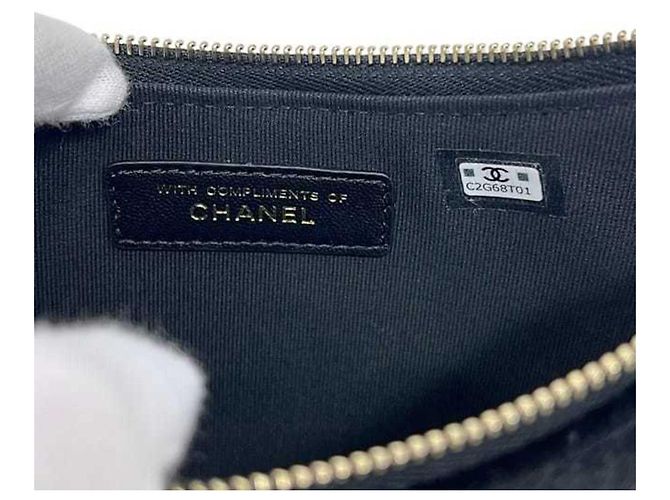 Borsa a spalla con catena a mezzaluna Chanel Nero - vista 8
