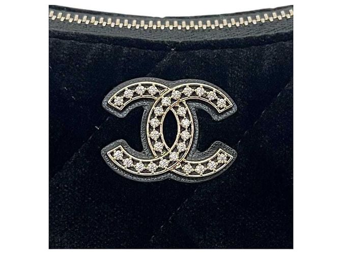 Borsa a spalla con catena a mezzaluna Chanel Nero - vista 9