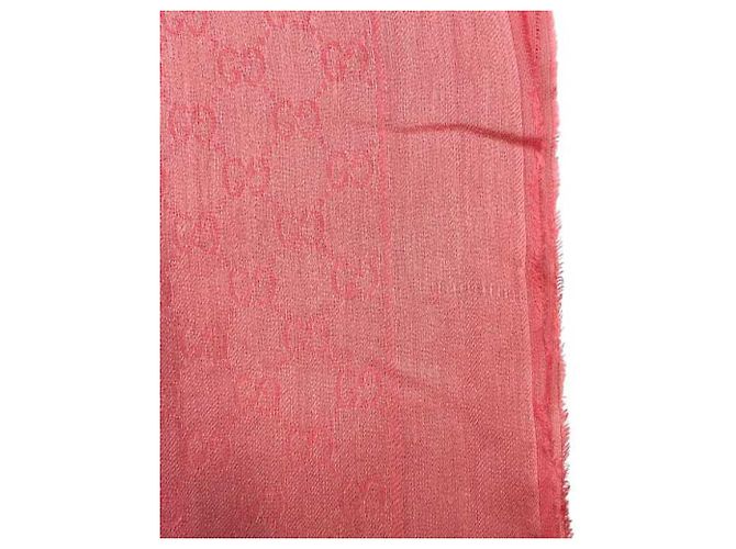 Stola in cotone rosa Gucci - vista 10
