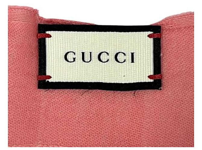 Stola in cotone rosa Gucci - vista 5