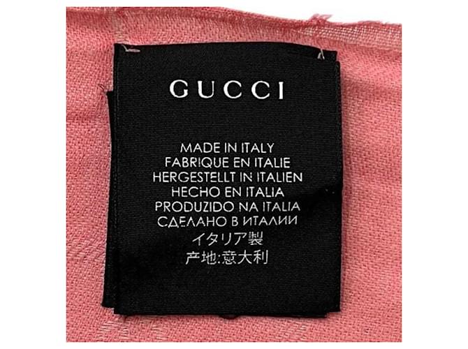 Stola in cotone rosa Gucci - vista 7