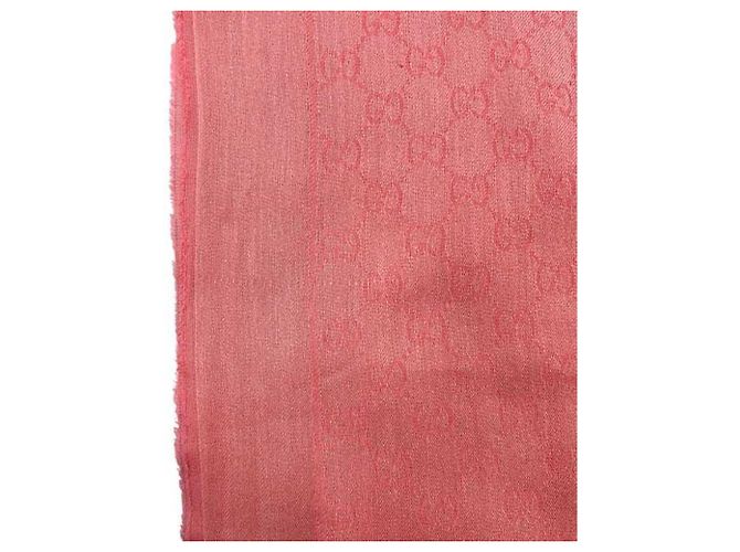 Stola in cotone rosa Gucci - vista 9