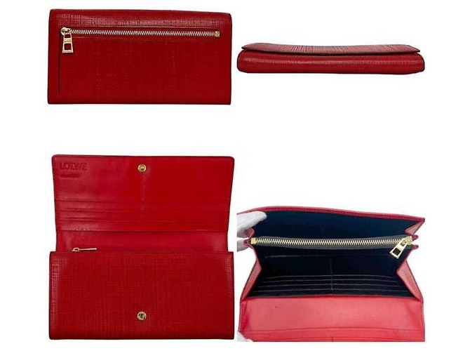 Loewe Bifold Langbörse in Rot - Ansicht 3