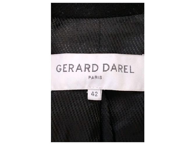 Gerard Darel Abrigo de lana negro - vista 7