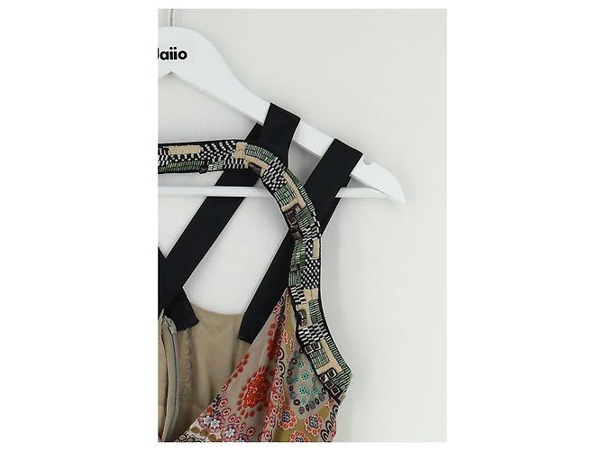 Etro Vestido de seda beige - vista 3