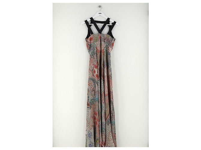 Etro Vestido de seda beige - vista 4