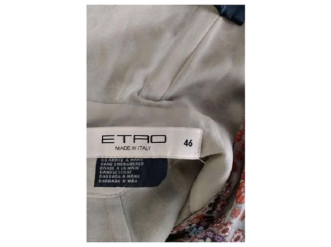 Etro Vestido de seda beige - vista 5