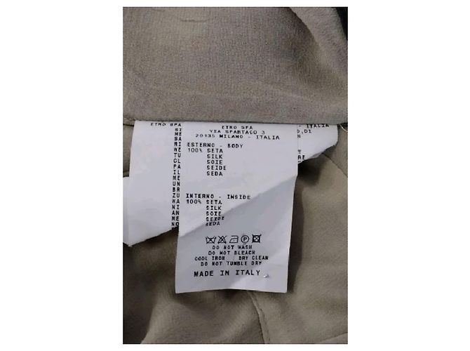 Etro Vestido de seda beige - vista 6