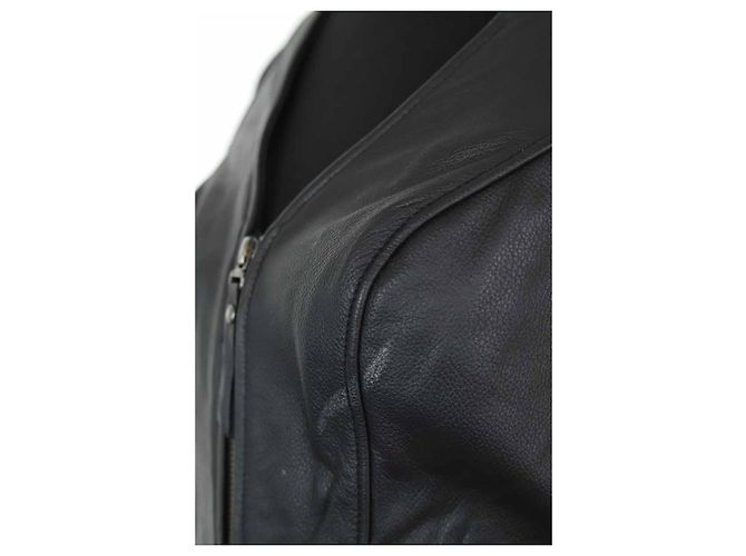 Autre Marque Top senza maniche in pelle nera Nero - vista 3