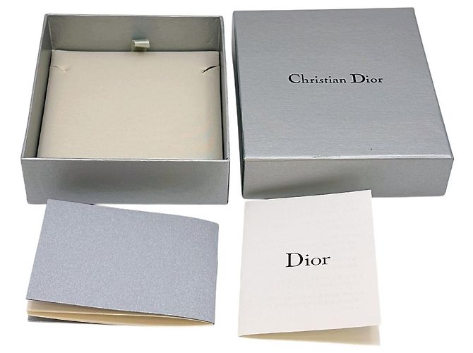 Collana a catena vintage con monogramma logo argento di Christian Dior - vista 9