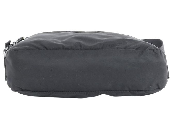 Borsa a tracolla incrociata in nylon nero con logo Prada Sport - vista 4