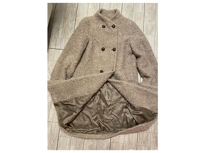 Abrigo Max Mara INTREND lana mohair alpaca gris - vista 3