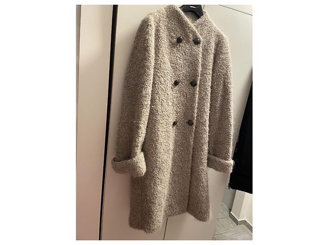 Abrigo Max Mara INTREND lana mohair alpaca gris - vista 6