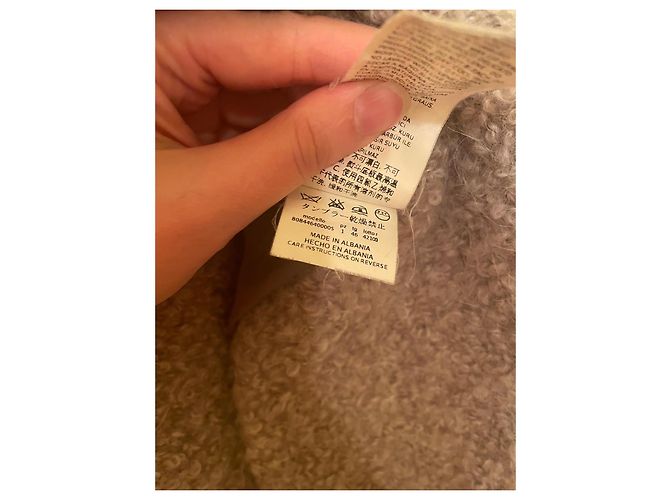 Abrigo Max Mara INTREND lana mohair alpaca gris - vista 9