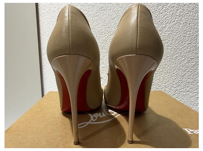 Christian Louboutin Maripopump 100 Spec Nude 37 Beige D'oro - vista 5
