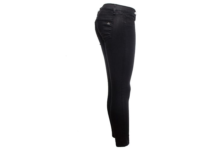 Rag & Bone black jeans with gloss coating - view 3