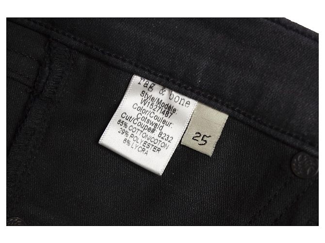 Rag & Bone black jeans with gloss coating - view 6