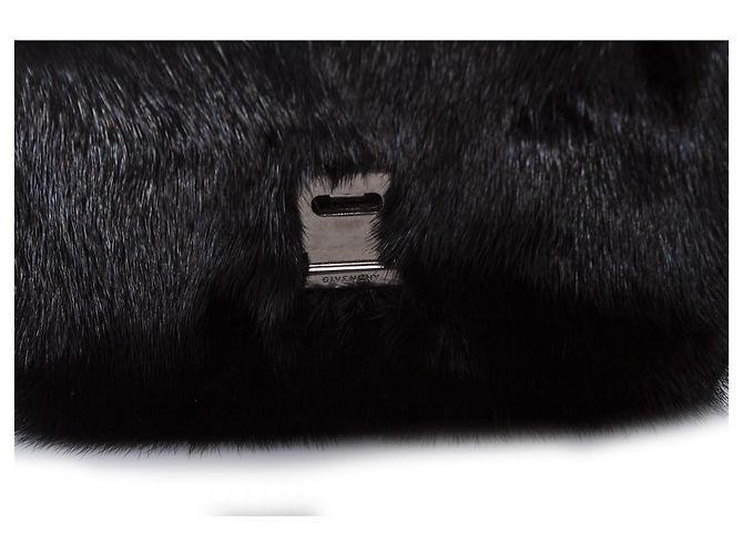 Borsa a tracolla in pelliccia di visone con fiocco Givenchy Nero - vista 6