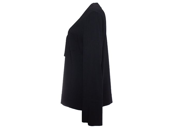 Blusa nera Marni con fiocco e maniche a sbuffo Nero - vista 4