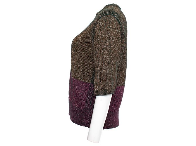 Top de Lurex rosa de Dries van Noten - vista 3