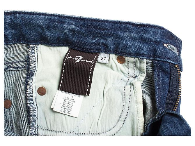Jeans azul desgastado 7 for all mankind - vista 5