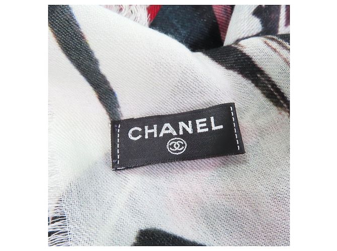 Chanel Multicolor Schal aus 100% Kaschmir Mehrfarben - Ansicht 12